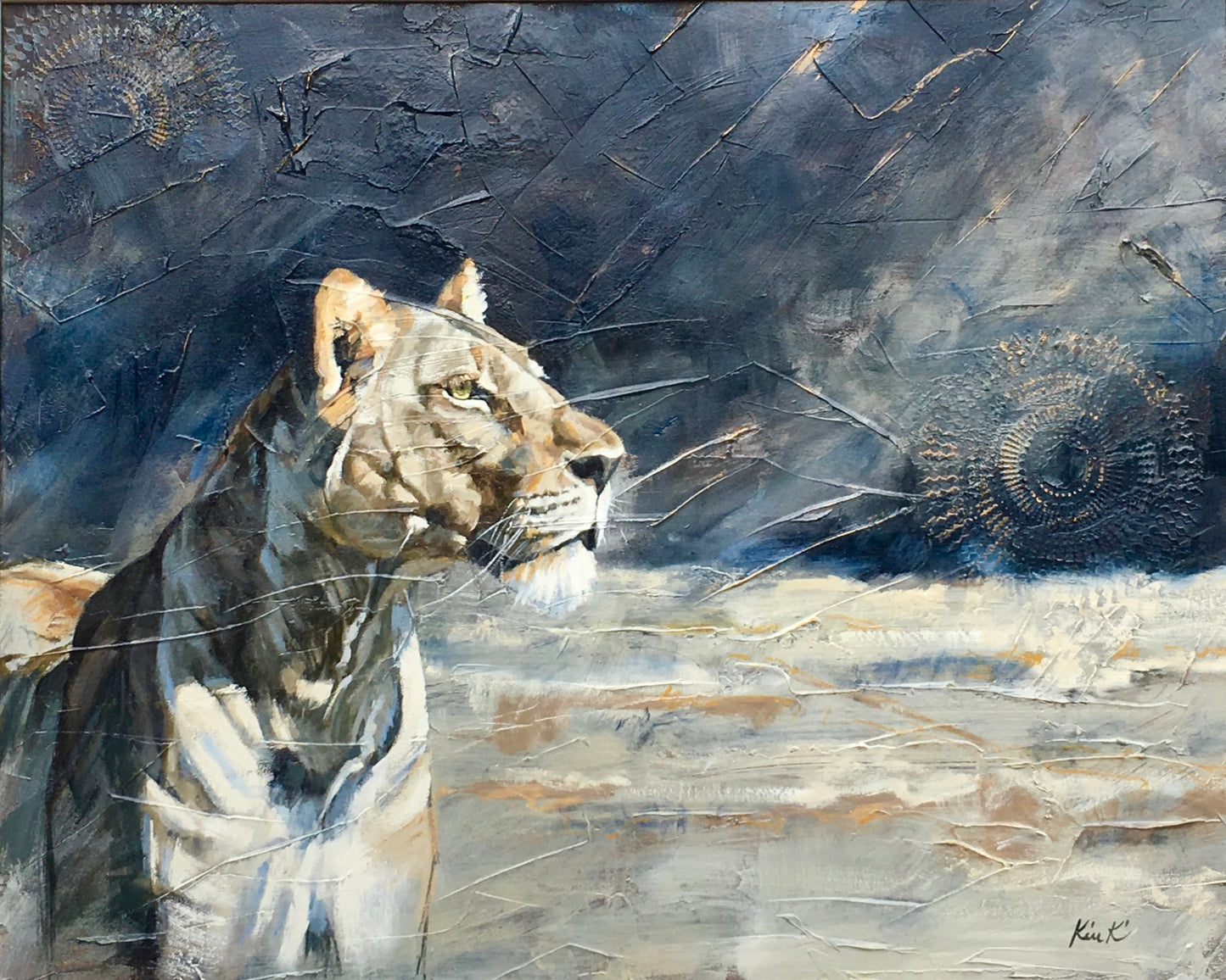 lioness | oil on canvas