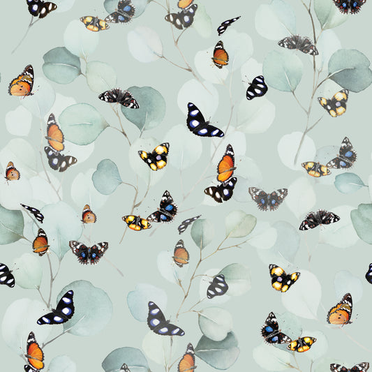 butterflies & eucalyptus | watercolour