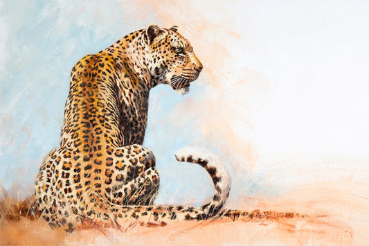 leopard king | oil on canvas