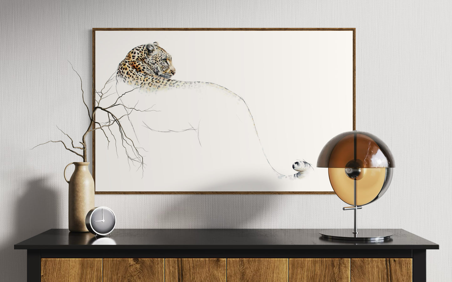 leopard | watercolour & pastel on fabriano paper