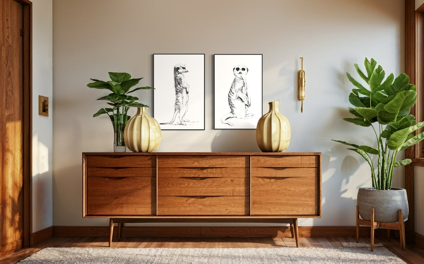 meerkat I     |     pen & ink